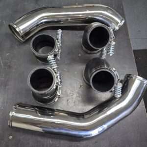 13-18 Stainless 3.5" Intercooler Piping Kit With HD T-Bolt Clamps and 5mm Boots